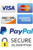 Major credit cards, PayPal accepted. Secure SSL encryption.